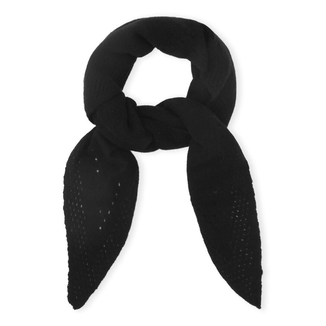 Nilo Triangle Cashmere halstørklæde - sort